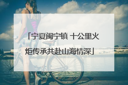 宁夏闽宁镇 十公里火炬传承共赴山海情深