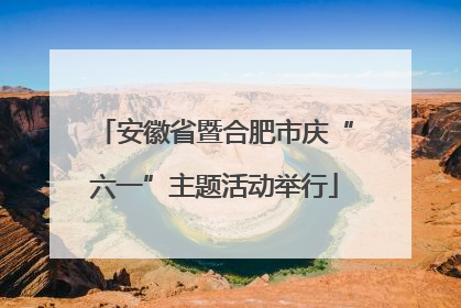 安徽省暨合肥市庆“六一”主题活动举行