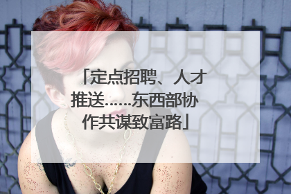 定点招聘、人才推送……东西部协作共谋致富路