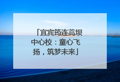 宜宾筠连蒿坝中心校：童心飞扬，筑梦未来
