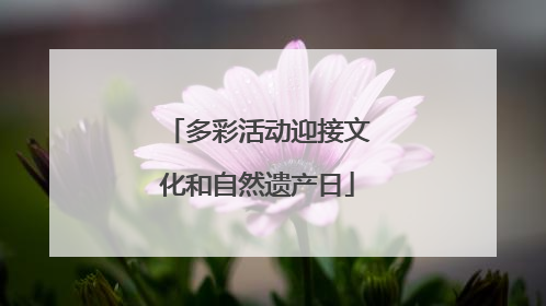 多彩活动迎接文化和自然遗产日