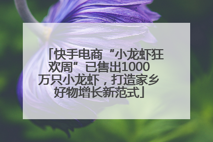 快手电商“小龙虾狂欢周”已售出1000万只小龙虾，打造家乡好物增长新范式