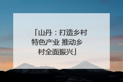 山丹：打造乡村特色产业 推动乡村全面振兴