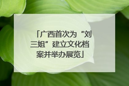广西首次为“刘三姐”建立文化档案并举办展览