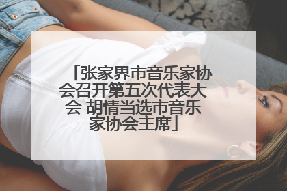 张家界市音乐家协会召开第五次代表大会 胡情当选市音乐家协会主席