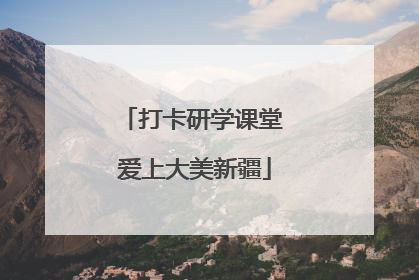 打卡研学课堂 爱上大美新疆