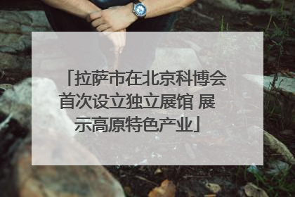 拉萨市在北京科博会首次设立独立展馆 展示高原特色产业