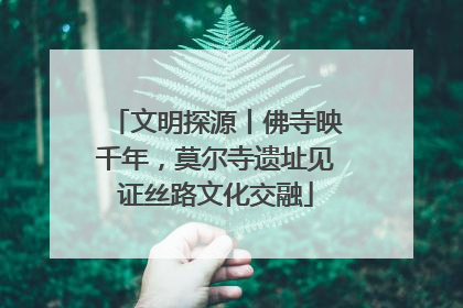 文明探源丨佛寺映千年，莫尔寺遗址见证丝路文化交融