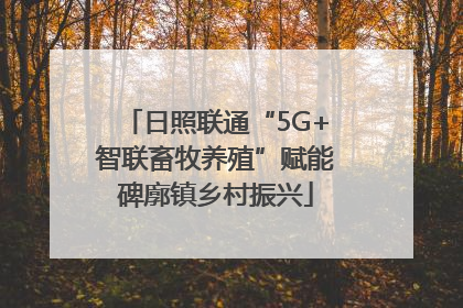日照联通“5G+智联畜牧养殖”赋能碑廓镇乡村振兴