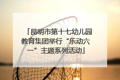昆明市第十七幼儿园教育集团举行“乐动六一”主题系列活动