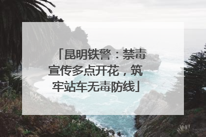 昆明铁警：禁毒宣传多点开花，筑牢站车无毒防线