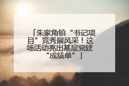 朱家角镇“书记项目”竞秀展风采！这场活动亮出基层党建“成绩单”