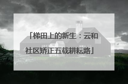 梯田上的新生：云和社区矫正五载耕耘路