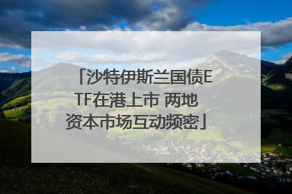 沙特伊斯兰国债ETF在港上市 两地资本市场互动频密