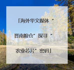 海外华文媒体“晋南粮仓”探寻“农业芯片”密码