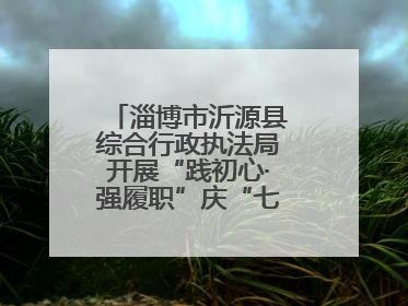 淄博市沂源县综合行政执法局开展“践初心·强履职”庆“七一”系列活动