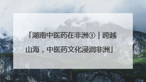 湖南中医药在非洲③｜跨越山海，中医药文化浸润非洲