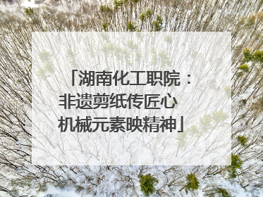 湖南化工职院：非遗剪纸传匠心 机械元素映精神