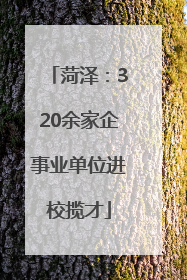 菏泽：320余家企事业单位进校揽才