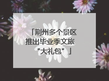 荆州多个景区推出毕业季文旅“大礼包”