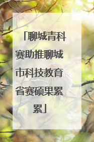 聊城青科赛助推聊城市科技教育省赛硕果累累