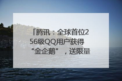 腾讯：全球首位256级QQ用户获得“金企鹅”，送限量版神秘惊喜等礼物