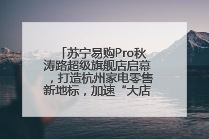苏宁易购Pro秋涛路超级旗舰店启幕，打造杭州家电零售新地标，加速“大店攻略”全省布局