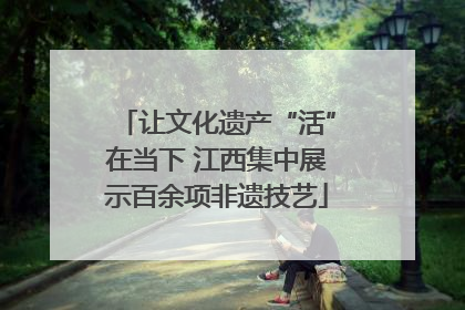 让文化遗产“活”在当下 江西集中展示百余项非遗技艺