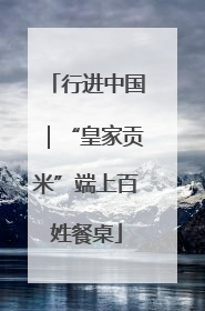 行进中国｜“皇家贡米”端上百姓餐桌
