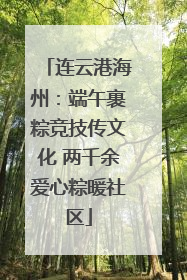 连云港海州：端午裹粽竞技传文化 两千余爱心粽暖社区