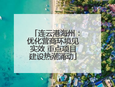 连云港海州：优化营商环境见实效 重点项目建设热潮涌动