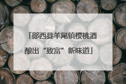 郧西县羊尾镇樱桃酒酿出“致富”新味道