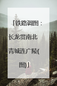 铁路调图：长龙贯南北 青城连广陵(图)