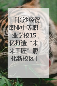 长沙经贸职业中等职业学校15亿打造“未来工匠”孵化新校区