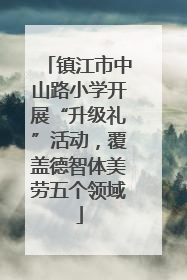 镇江市中山路小学开展“升级礼”活动，覆盖德智体美劳五个领域