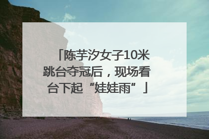 陈芋汐女子10米跳台夺冠后，现场看台下起“娃娃雨”