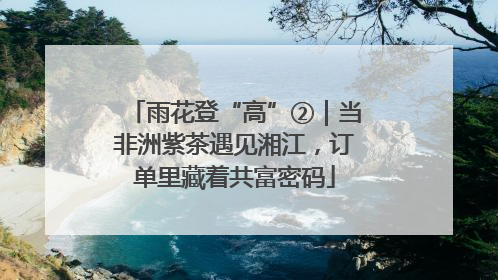 雨花登“高”②｜当非洲紫茶遇见湘江，订单里藏着共富密码