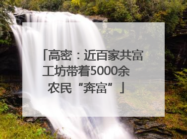 高密：近百家共富工坊带着5000余农民“奔富”