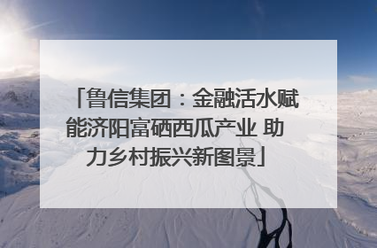 鲁信集团：金融活水赋能济阳富硒西瓜产业 助力乡村振兴新图景