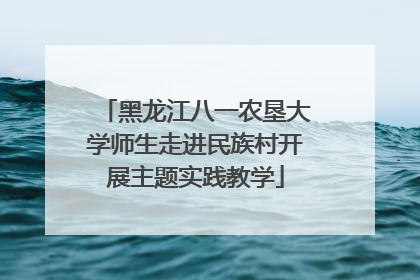 黑龙江八一农垦大学师生走进民族村开展主题实践教学