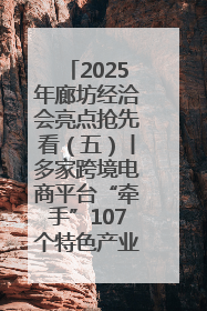 2025年廊坊经洽会亮点抢先看（五）丨多家跨境电商平台“牵手”107个特色产业集群