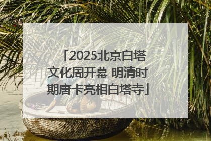 2025北京白塔文化周开幕 明清时期唐卡亮相白塔寺