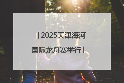2025天津海河国际龙舟赛举行