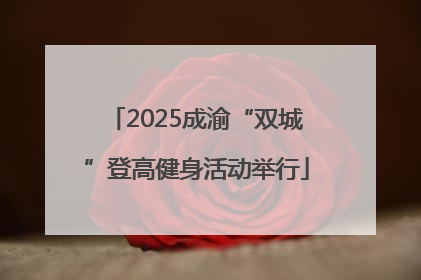 2025成渝“双城”登高健身活动举行