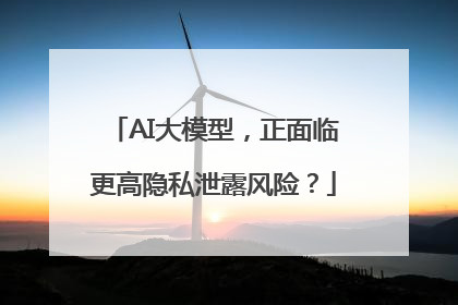 AI大模型，正面临更高隐私泄露风险？